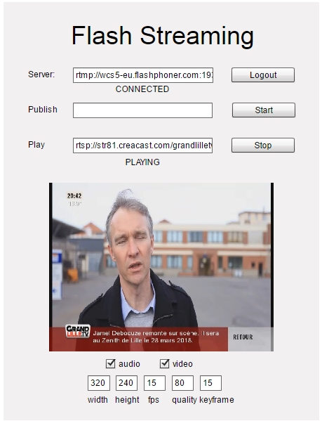 Flash streaming