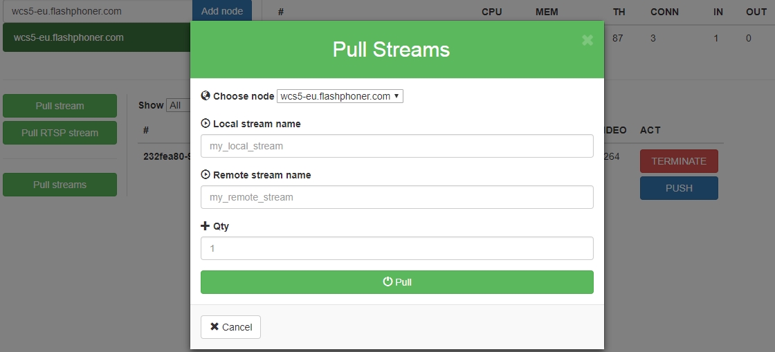 Running load tests with performance evaluation in the Console