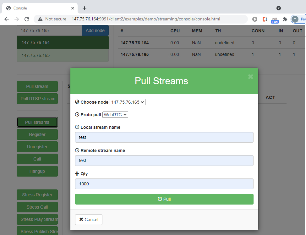 start_stress_test_console_WCS_Docker_network_WebRTC_browser_CDN_streaming_publish