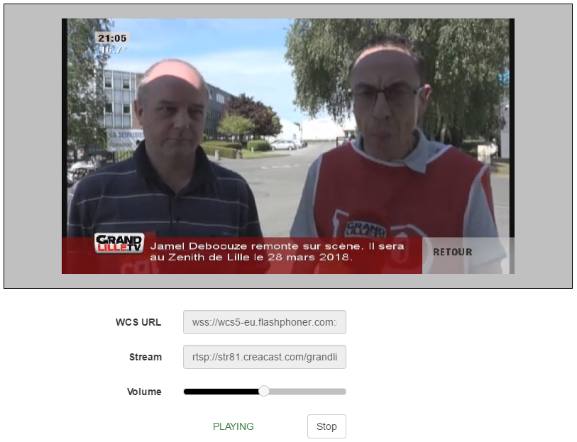 RTMFP HTML5 - player