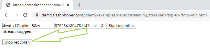 stop_stream_RTSP-RTMP-republishing-Youtube-WCS-browser
